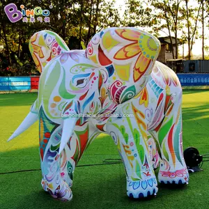 Thiết Kế Tinh Tế Inflatable Đầy Màu Sắc Elephant Đồ Chơi Động Vật Cho Trang Trí