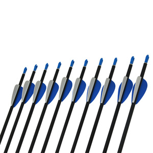 Flechas de caza de carbono, Ballesta de tiro en negro y <span class=keywords><strong>azul</strong></span>, venta al por mayor - Product Image 4