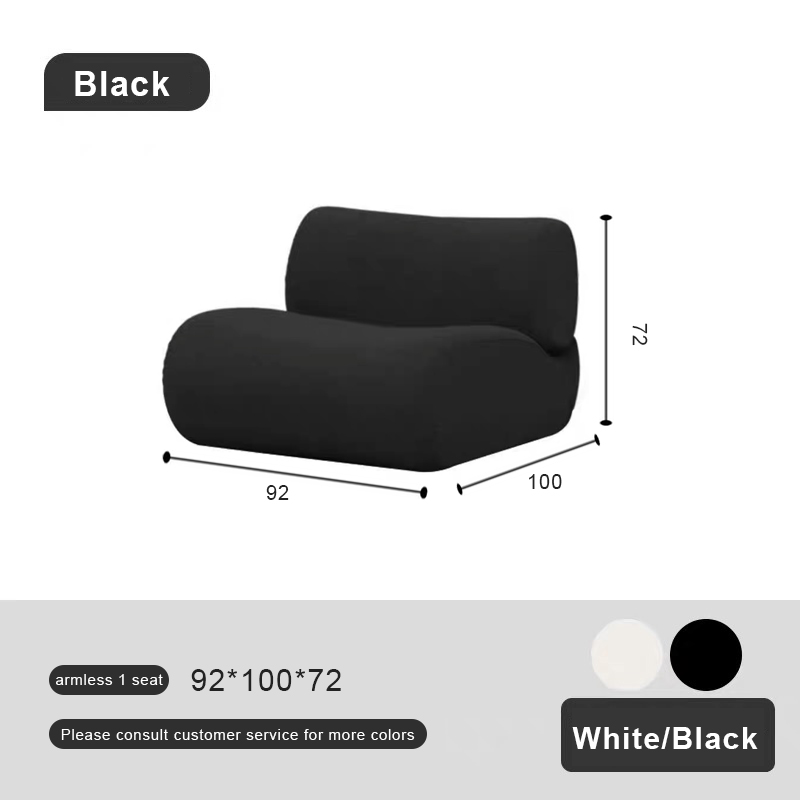 Fauteuil 1 place sans accoudoirs 95*95*65