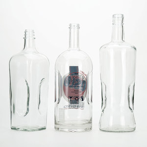 Vista al por mayor 1,75 litros 1 galón botella de vidrio grande oreja mano 500ml 750ml capacidad corcho acabado helado para embalaje de vino en casa - Product Image 1