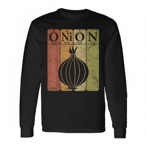 Camiseta de manga larga con elementos de la tabla periódica de los iones, unisex, cuello redondo, ropa promocional para adultos - Product Image 2