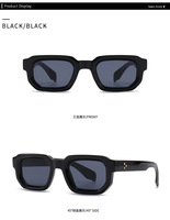 Lunettes de soleil de plage été 2026 personnalisables avec logo, en plastique, style vintage, rétro, uniques, de luxe, classiques, petites lunettes carrées pour hommes