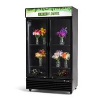 Réfrigérateur vitrine à fleurs Rebirth Procool à 2 portes, design « Fleurs fraîches » ; 35 pieds cubes, 45 pouces de large