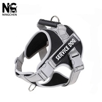 Harnais réglable anti-traction pour chien d'assistance G-Hot Sale, gilet réfléchissant et respirant avec poignée supérieure pour chiens de taille moyenne à grande