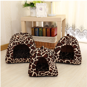 Nuevo producto para mascotas, casa para gatos, cama plegable suave para perros, cueva de fresa, casa para perros, perrera, nido, perro, cama para gatos de lana - Product Image 6