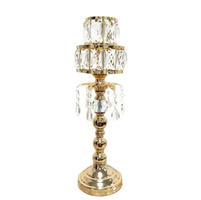 Candelabros decorativos de vidro, candelabros com suporte de prata para casamento