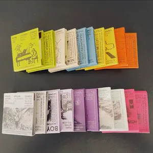 Nóng bán matchbook trận đấu như quà tặng khuyến mãi tùy chỉnh cuốn sách giấy phù hợp với màu sắc có thể được tùy chỉnh màu nâu giấy mảnh mai Matchbox