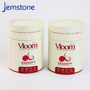 Usine en gros 100% papier cercle biodégradable recyclé peut cadeau emballage de tube de papier - Product Image 1