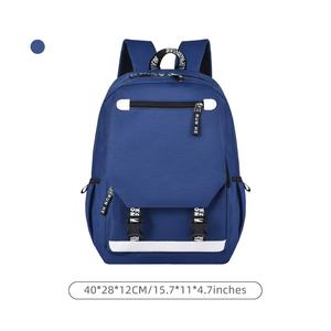 Sac à dos de mode unisexe Fermeture à glissière en polyester imperméable Sac imprimé avec logo personnalisé pour étudiants et enfants - Product Image 3