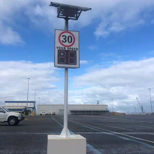 Affichage LED à énergie solaire Détecteur de vitesse de véhicule de circulation Radar de sécurité routière Limite de vitesse Signes de rétroaction Produit lié à l'énergie solaire - Product Image 3