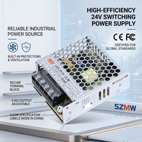 SZMW LRS-35-24 Alimentation électrique mince à sortie unique, large plage d'entrée CA, conception standard de classe II pour l'exportation mondiale et les caméras d'intérieur