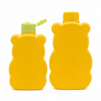Conteneur à pompe plat en HDPE de 300 ml et 500 ml pour savon liquide, shampoing, bain de bébé, personnalisé, mignon, OEM, ODM
