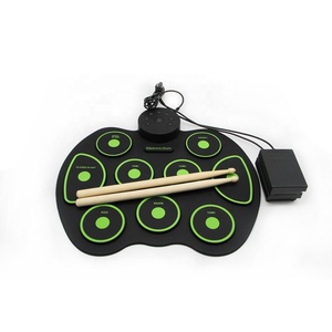 G4002 Roll-Up Kit de batería portátil Batería Electrónica con batería seca pedales de pie <span class=keywords><strong>baquetas</strong></span> regalo de Navidad - Product Image 1