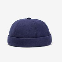 Docker tête de Docker pour homme, sur mesure, vente en gros, sans bride, style marin, manchette roulée, rétro, mode sans bride