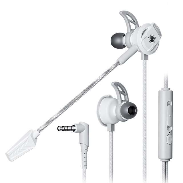 Gaming Earphones In-ear Wired Lightweight Earbuds Gaming Headphones with Detachable Mic for PS5, Series X, PC,Brazil