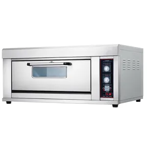 Fast shipping electric home cake baking oven single deck commercial gas with steam and stone baking pizza oven at great price