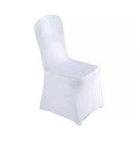 Housses de Chaise Blanches Économiques en Spandex Pliables pour Banquets, Événements, Fêtes et Mariages - Product Image 1