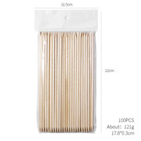 100 bâtonnets spatules jetables double extrémité en bois pour manucure et pédicure - Application facile, marque OEM