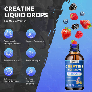 OEM Private Label Hochwertige Kreatin Mono hydrat Pulver Gym Fitness Kreatin HCL Tropfen Oral - Product Image 3