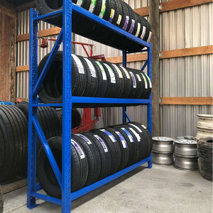 Lưu trữ Giá <span class=keywords><strong>3</strong></span> <span class=keywords><strong>Tier</strong></span> có thể điều chỉnh chiều cao kho lưu trữ giá Heavy Duty kho lốp hiển thị xe máy Phụ tùng lốp giá - Product Image 6