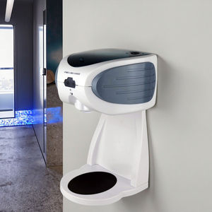 Distributeur de <span class=keywords><strong>savon</strong></span> liquide mural automatique sans contact 600ml en ABS à <span class=keywords><strong>action</strong></span> manuelle de style moderne pour hôtels cuisines toilettes publiques - Product Image 6