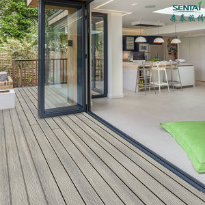 Ván Sàn Pvc Ngoài Trời Chống Cháy 140*24Mm Chống Trượt Pvc-asa Sàn Ngoài Trời Không Thấm Nước Rắn Pvc <span class=keywords><strong>Decking</strong></span> THM103 - Product Image 6