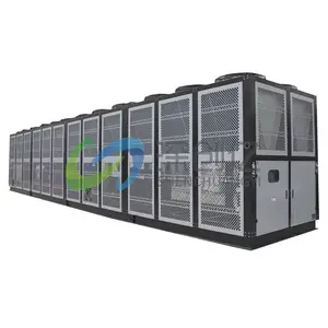 180ton ou 300ton de refrigeração rápida controle PLC refrigerador a ar com compressor de parafuso