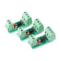 Tarjeta de Aislamiento por Optoacoplador EL817 PC817 con Soporte para Riel DIN, Entrada 3-5V 12V 24V, Módulo de Aislamiento por Optoacoplador de 1 Canal