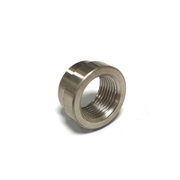 CNC-Dreh bearbeitung Autoteile Großhandel SS304 M18 * 1.5 Universal Rund mutter für Schweiß mutter des Abgas sauerstoffs ensors
