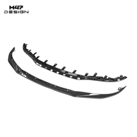 Séparateur inférieur en fibre de carbone sèche style MP pour pare-chocs avant BMW G26 430i I4 M50i 20-27 Kit carrosserie de course anti-collision