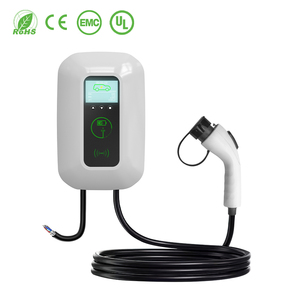 E-mingze OEM al por mayor, cargador de pared de 32A/22kW con apagado automático al alcanzar la carga completa, modo 3, certificación CE para uso doméstico - Product Image 1