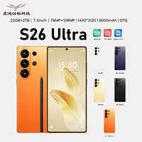 Nouveau Smartphone 5G S26 Ultra 2026, 22 Go + 2 To, Android 15, Écran 7,3 pouces, Double SIM, Stylet Intégré, Appareil Photo 108 MP, Téléphone Portable Global Grand Écran