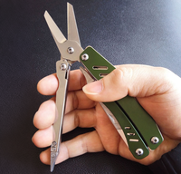 Pince multifonction pliable en acier inoxydable avec ciseaux médicaux, outil de secours d'urgence pour le camping en plein air