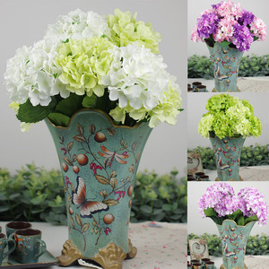 A-1309 Bàn Đám Cưới Trắng Hồng Cẩm Tú Cầu Bush Nhân Tạo Silk Flower <span class=keywords><strong>Hydrangea</strong></span> Bó 6 Đầu <span class=keywords><strong>Hydrangea</strong></span> Bó Hoa - Product Image 2