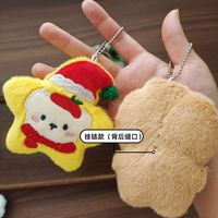 Vente en gros de breloques porte-clés en peluche adorables sur le thème des fêtes, décorations d'arbre de Noël, cadeaux et accessoires festifs DIY