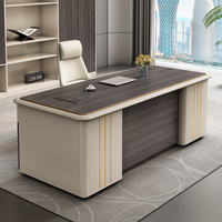 Escritorio DE OFICINA DE MADERA convertible de lujo moderno 2024 personalizado, mesa de CEO ejecutivo para estación de trabajo ejecutiva de lujo Boss