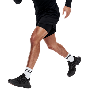 กางเกงขาสั้นออกกำลังกายแบบ2-in-1แห้งเร็วลายเบอร์มิวดาแบบกลางด้านล่างกระเป๋าผู้ใหญ่ - Product Image 3