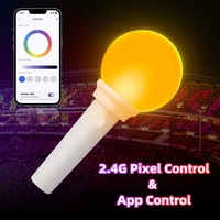 Bâtons lumineux LED RGB personnalisés à succès avec logo pour fêtes, concerts et événements - Contrôle par application, fonctionnant sur piles, utilisation en extérieur