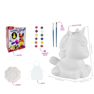 طلاء بومة يونيكورن القط Diy الحرف اليدوية السائل الفينيل ضوء الليل فنون يدوية 1 مجموعات للأطفال الذين تتراوح أعمارهم بين 8-12 - Product Image 5
