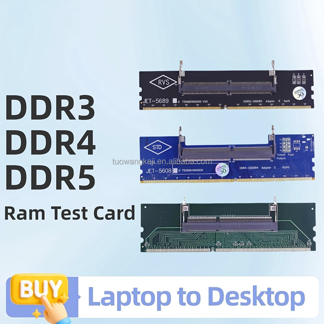 DDR3 DDR4 DDR5 Memory Stick Adapter Cards Are Suitable for Converting Notebook Memory to Desktop Memory