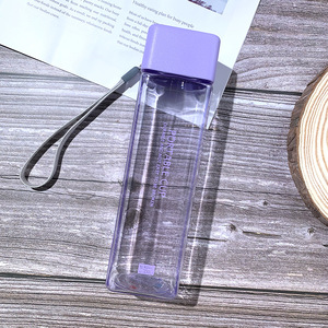 Garrafas de água de leite para frutas, garrafa esportiva transparente de 480ml para chá, copo de água, bebida em estilo coreano, resistente ao calor - Product Image 6