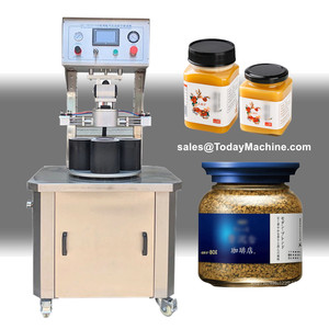 Machine de bouchage automatique pour bouteilles en verre avec couvercle métallique pour jus, sauce chili, sauce au bœuf - Product Image 2