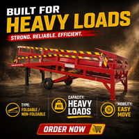 Rampe de chargement mobile pliable 6 tonnes 8 tonnes 10 tonnes 12 tonnes 15 tonnes pour le chargement et le déchargement de conteneurs