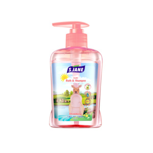 VENTE EN GROS shampooing et nettoyant pour le corps naturel 2 en 1 220 ml shampooing humide pour le cuir chevelu avec des ingrédients personnalisés pour bébé et enfants - Product Image 1