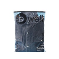 Sac coulissant d'emballage de sous-vêtements pour hommes avec fermeture éclair auto-scellant trois côtés sac de thermoscellage vêtements chaussettes sac d'emballage de chemise