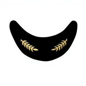 Casquette Dada Gold en Mylar, unie, gaufrée, broderie main, en laine, visière, haute qualité, écologique, toutes saisons, pour l'extérieur, ski, unisexe, fête - Product Image 3