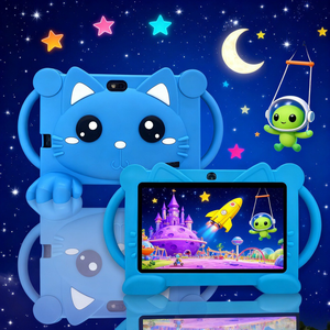 Christmas Gifts Children Study <b>7</b>-<b>Inch</b> Kids Gifts <b>Tablet</b> <b>Android</b> 15 4+64GB WiFi <b>Tablet</b> PC with Anti-Drop Protective Case Toys - Product Image 1