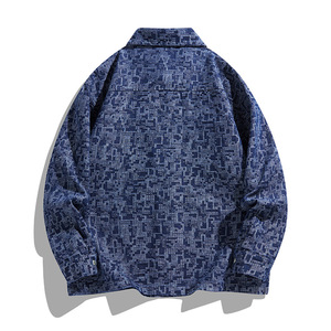 <span class=keywords><strong>Giacca</strong></span> da uomo 2025 autunno <span class=keywords><strong>stile</strong></span> <span class=keywords><strong>camicia</strong></span> con collo rialzato - Product Image 5