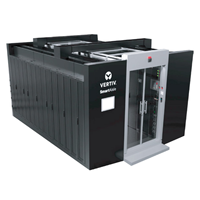 Centre de données modulaire IA Vertiv SmartAisle 3 avec confinement froid/chaud en ligne et onduleur haute efficacité pour l'informatique IA