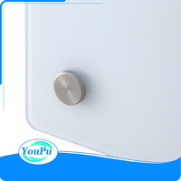 YOUPU Tableau blanc magnétique sans cadre en verre trempé, impression UV, taille personnalisable, logo, pour usage scolaire et bureautique, vente en gros